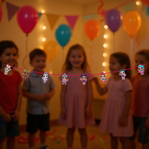 Guirlande en papier Lol Surprise 2,3 m, ensemble de décoration de fête, 2 pièces par sac - Product Image 3