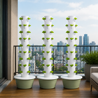 Système de jardin vertical à 9 niveaux avec irrigation goutte à goutte automatique, jardinière hydroponique pour jardin potager domestique