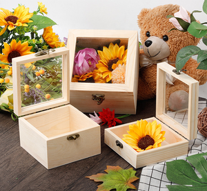Massivholz Rustikal 8*8 Shadow Box für Erinnerungs stücke Medaillen Hochzeits geschenk DIY Foto Bilder Blume Holz Shadow Box Frame - Product Image 6