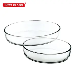 Nestable Oval Chịu Nhiệt Cao Borosilicate Thủy Tinh Nướng Lò Vi Sóng