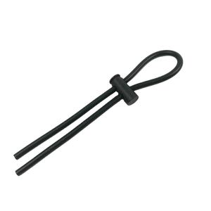 Siliconen Mannelijke Haan Stropdassen Zwart Koord Met Kralen Verstelbare Haan <span class=keywords><strong>Ring</strong></span> Love Herbruikbare Ringen Seksspeeltjes Voor Mannen Paar Plezier Seks - Product Image 2
