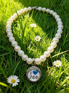 Collar de Perlas Personalizable AKA Delta Zeta SGR, Collar de Perlas para Chicas de la <span class=keywords><strong>Serie</strong></span> Griega - Product Image 2