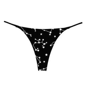 Nouvelle culotte sexy en forme de T, double couche, fines bretelles, string, fitness, taille basse, bikini sans couture en tissu Dobby pour femme - Product Image 6