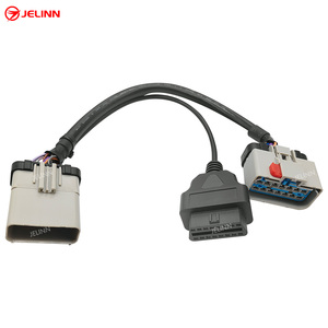 Rp1226 màu xám 14 pin Nam để rp1226 nữ và 16 pin OBD2 OBDII nữ Splitter Y Cáp - Product Image 2