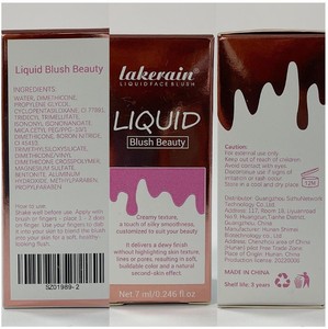 Rubor Líquido Lakerain de Alta Pigmentación, Acabado Natural, Resistente al Agua, para Uso Facial - Product Image 4