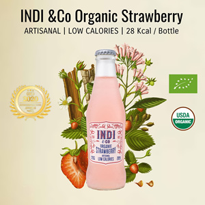 Refresco Tónico de Fresa Orgánica Hecho en España, Listo para Beber, 200 ml, Refresco de Fresa Orgánica - Product Image 4