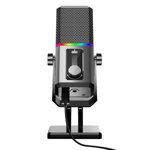 Xách Tay RGB <span class=keywords><strong>USB</strong></span> Máy Tính Để Bàn Chuyên Nghiệp Podcast Condenser Studio Ghi Âm Chơi Game Máy Tính Để Bàn Microphone - Product Image 5