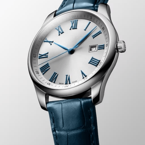 นาฬิกาข้อมือผู้ชาย ระบบออโตเมติก ตัวเลขโรมัน แสดงวันที่ สายหนัง กระจกแซฟไฟร์ นาฬิกาข้อมือคลาสสิก Longinesing - Product Image 1