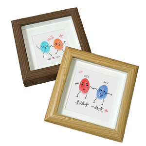 4x4 Natural Wood Picture <strong>Frames</strong> Mini Shadow Box Display <strong>with</strong> Plexiglass Hollow Wall <strong>Mounting</strong> Polished Wooden Photo <strong>Frame</strong> - Product Image 1