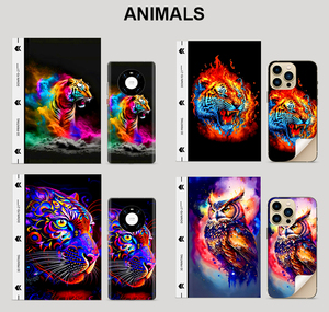 Chống sốc tùy chỉnh colourful 3D dập nổi thiết kế trở lại phim sống động trở lại da sticker cho bất kỳ mô hình điện thoại di động - Product Image 2