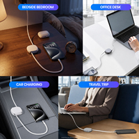 Kabel USB C Retraktil Multi-Perangkat 240W Pengisian Cepat + Sinkronisasi Data 480Mbps 3 Panjang untuk Kantor, Rumah, dan Perjalanan