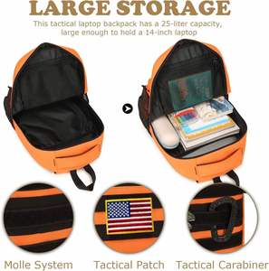 Mochila Escolar Ligera de 20L Estilo Táctico para Niños, de Mezclilla y Nailon, para Primaria y Jardín de Niños - Product Image 4