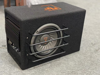 VK CLUB1024 STAGE82 Caisson de basses actif pour voiture avec amplificateur intégré de 500W et batterie rechargeable