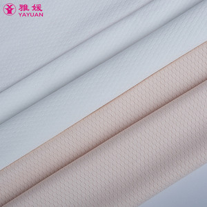 100% Polyester gaufré grille hexagonale <span class=keywords><strong>Kit</strong></span> léger vêtements de sport tissu vêtements de sport maille résille tricoté brocart tissu - Product Image 3