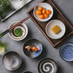 Assiette en céramique rétro japonaise à pieds hauts Assiette de luxe pour mariage Mini <span class=keywords><strong>fruits</strong></span> secs Thé Vaisselle créative Lovely - Product Image 6