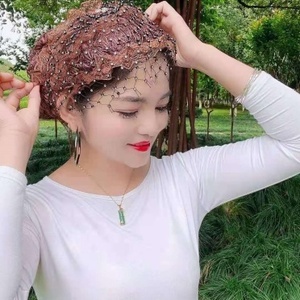 Noble, eco-friendly, breathable lace vintage elegant women's outdoor casual <b>hat</b> for all seasons - Product Image 1