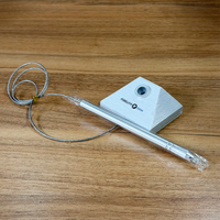 Stylo de bureau à base métallique avec câble anti-perte, stylo de table commercial pour hall de banque