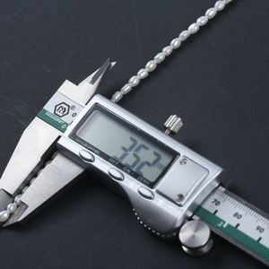 Hilo de perlas sueltas barrocas de agua dulce blancas naturales al por mayor de grado AAA de 3-4mm - Product Image 4