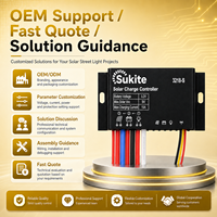Contrôleur de charge solaire PWM plat de qualité extérieure Sukite 3218 3.2V 25W 15A pour projet d'ingénierie solaire