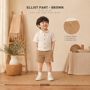 Los pantalones Elliot Brown ofrecen comodidad versátil para el día a día y un estilo elegante para niños activos en la escuela, en casa y en salidas familiares. - Product Image 1