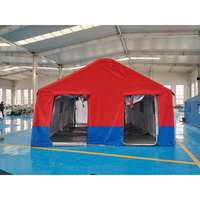 Tente de décontamination gonflable d'extérieur, cabine de pulvérisation gonflable, tente pneumatique imperméable pour 8 personnes
