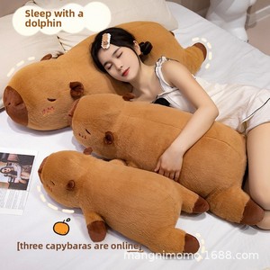 <span class=keywords><strong>Coussin</strong></span> long en peluche Capybara doux et mignon, <span class=keywords><strong>coussin</strong></span> à câliner pour dormir au <span class=keywords><strong>lit</strong></span>, jouet de style apaisant - Product Image 1
