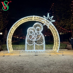 Luces Navideñas con Motivo de Cruz de Jesús para Decoraciones Navideñas de Exterior - Product Image 6