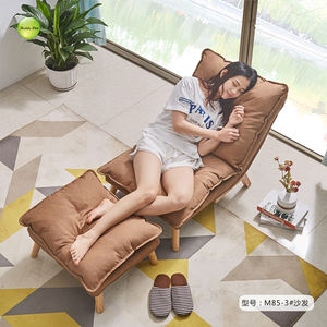 Sillón de salón grande y moderno para sala de estar con silla de acento cómoda otomana, sillón de tela ancha de lujo M85 - Product Image 3