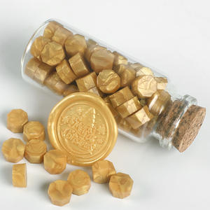 Cuentas de sello de cera de colores metálicos retro, lacre, botella de vidrio pequeña, cuentas de cera de sellado, oro rojo plateado, gran oferta - Product Image 4