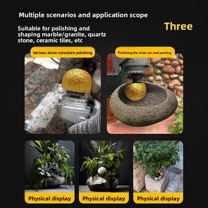 Cabezal <span class=keywords><strong>de</strong></span> Pulido <span class=keywords><strong>de</strong></span> Diamante Tipo Hongo con Unión Metálica para Pulir Piedras, Macetas y Azulejos, Grano 50 para Amoladoras Angulares - Product Image 3