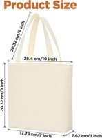 Sacs fourre-tout en toile vierge personnalisables réutilisables bricolage peinture Shopping sacs-cadeaux artisanat Promotions événements publicité lettre conception
