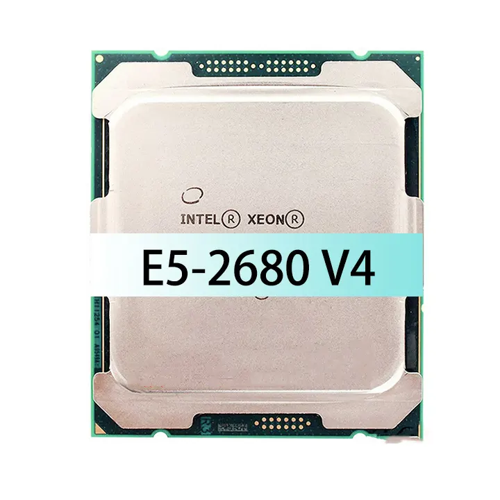 E5-2680V4 cpu का उपयोग इनटेल Xee5 2680 v4 प्रोसेसर 14 कोर 2.40 gz 35mb l3 कैश 120w lga 2011-3 समर्थन x99 मदरबोर्ड