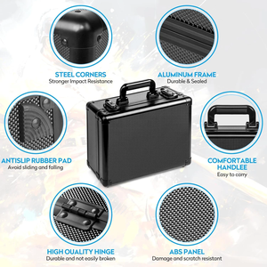 Caja de Almacenamiento para Tarjetas Graduadas de <span class=keywords><strong>3</strong></span> Filas para Tarjetas BGS/SGC, Caja de Almacenamiento de Tarjetas Coleccionables de Aleación de Aluminio, Estuche para Tarjetas Graduadas - Product Image 2