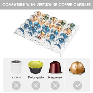 AM Store ที่วางแคปซูลกาแฟอะคริลิคใส,ที่ใส่กาแฟแบบที่วางแบบวาไลน์ - Product Image 2