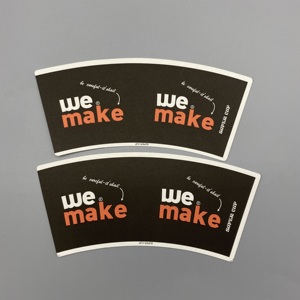 Ventilateurs de gobelets en papier enduit de PE de qualité alimentaire, provenant d'une usine chinoise - Product Image 1