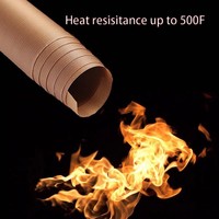 Revêtement de protection pour four en micro-ondes, brun, ignifuge, 0,13 mm