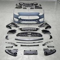Kit de style C63 AMG de haute qualité pour Mercedes Benz Classe C W206 C300 22-24, mise à niveau de l'adaptation, pare-chocs avant, capot, garde-boue, jupes latérales