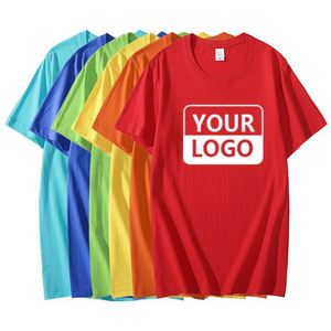 Custom Screen Printing Short O-Neck Tshirt Blank 100% Cotton Plain High Quality T Shirt for Men - Product Image 1