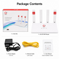 OLAX MC50 Routeur WiFi 4G CPE Cat4, Modem Sans Fil 2.4G, Routeur Extérieur pour Usage Domestique avec Fente pour Carte SIM