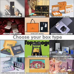 Phong Cách Mới Tùy Chỉnh Cán Dập Nổi In Ấn Đám Cưới Lưu Niệm Thẻ Túi Gấp Dọc Giấy Hộp Quà Tặng Với Ribbon - Product Image 5