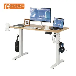 Height adjustable portable desk electronic executive desk standing sitting sturdy height adjustable electric standing desk