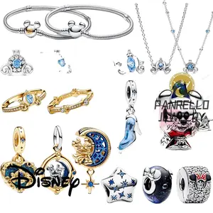 luxury jewelry 925 silver hero cross charm ipandorars pumpkin carriage jewelry suitable for pan bracelet women gift