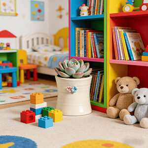 Pots à fleurs en céramique écologiques, durables et légers pour plantes succulentes, mini et petits formats, avec trou de drainage, pour pose au sol - Product Image 5