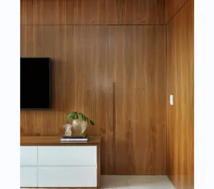 Modern Minimalist Style Beautiful Wooden Slab Doors Hidden Doors For Houses
