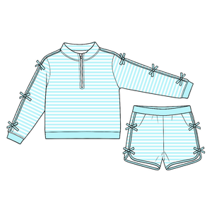 Conjunto de Ropa para Niñas Longlv para el Día de San Valentín, Ecológico, de Spandex/Poliéster, con Estampado de Corazones Rosa y Rojo, Sudadera con Capucha y Pantalones Acampanados, para Festivales - Product Image 3