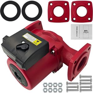 Bomba de Circulación Gaveming 115V 1/2 HP 60Hz de 3 Velocidades para Agua Caliente, de Hierro Fundido con Kit de Montaje - Product Image 1