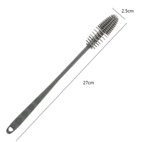 Brosse à biberon pas chère, 1 pièce, réutilisable, nettoyant pour biberon, nettoyage en profondeur, manche long, col étroit, brosse à biberon pour nettoyer les gobelets, les bouteilles d'eau