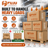 Boîtes en carton ondulé de qualité industrielle, robustes et écologiques FUJU - Impression de logo personnalisable, forme personnalisée, doublure tendance