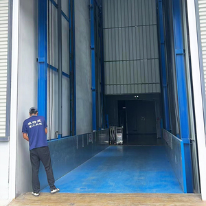 कस्टम 3 मीटर 5 मीटर 10 मीटर गोदाम लिफ्ट वाहन व्यक्ति के लिए माल माल ढुलाई के लिए लघु सामग्री कार्गो लिफ्ट - Product Image 1