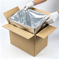 Sachet à fond carré en aluminium et PET avec fermeture éclair, doublure anti-humidité et soufflet latéral pour thé, salades, aliments pour bébés, aliments pour animaux et autres produits secs